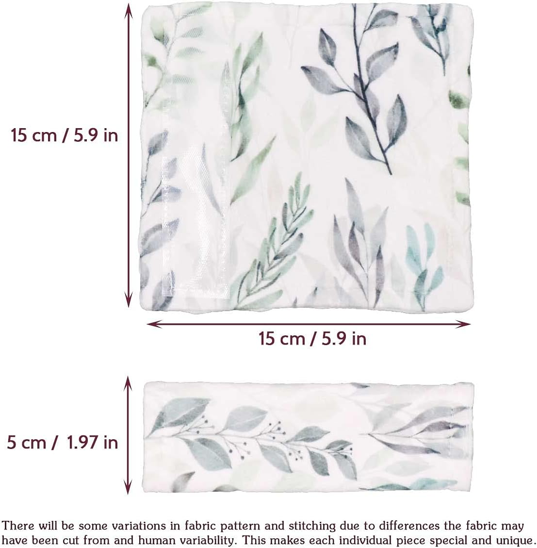 DILIMI Baby Car Seat Neck Cover, 2Pcs Car Seat Belt Cover Pad, Shoulder Strap Protectors, Seat Belt Covers Cushion for Boy Girl (Leaf)