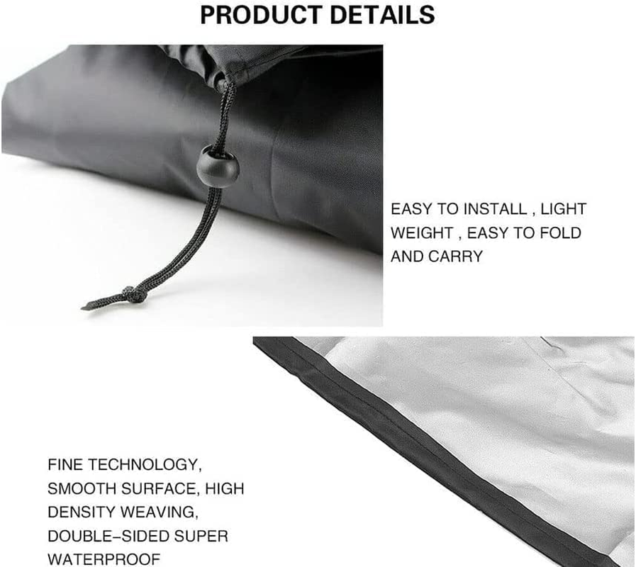 Outdoor Furniture Covers Waterproof, Outdoor Table Cover, Patio Furniture Cover Rectangle for Garden, Lawn Table, Dining Heavy Duty 210D Oxford Patio Table Chair Cover (213 * 132 * 74CM) image number 2