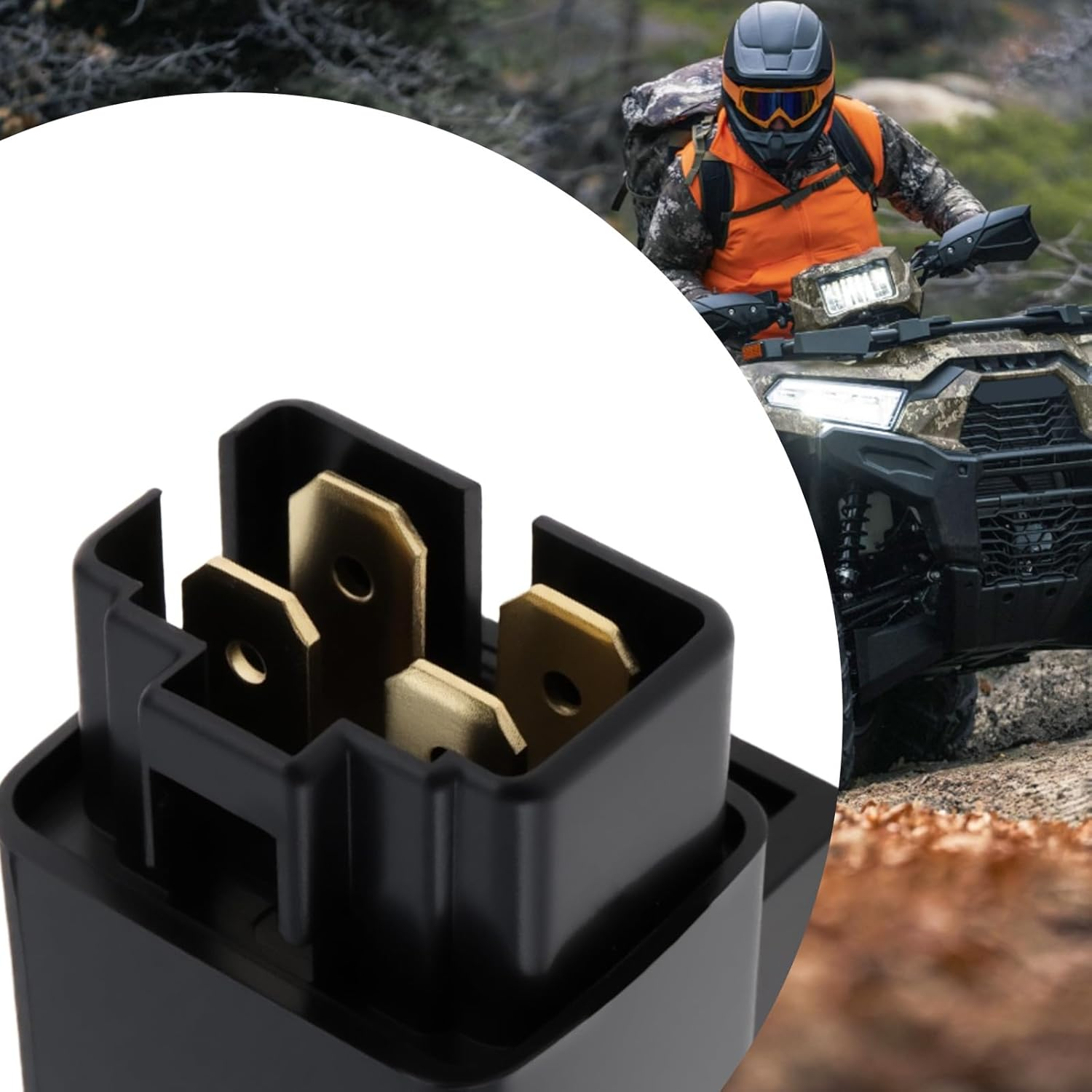 Emsea 2Pcs 4 Pin Start Relay 27002-1062 99994-1040 Compatible with Kawasaki ATV Brute Force 750 4X4I and Ninja 400 image number 3