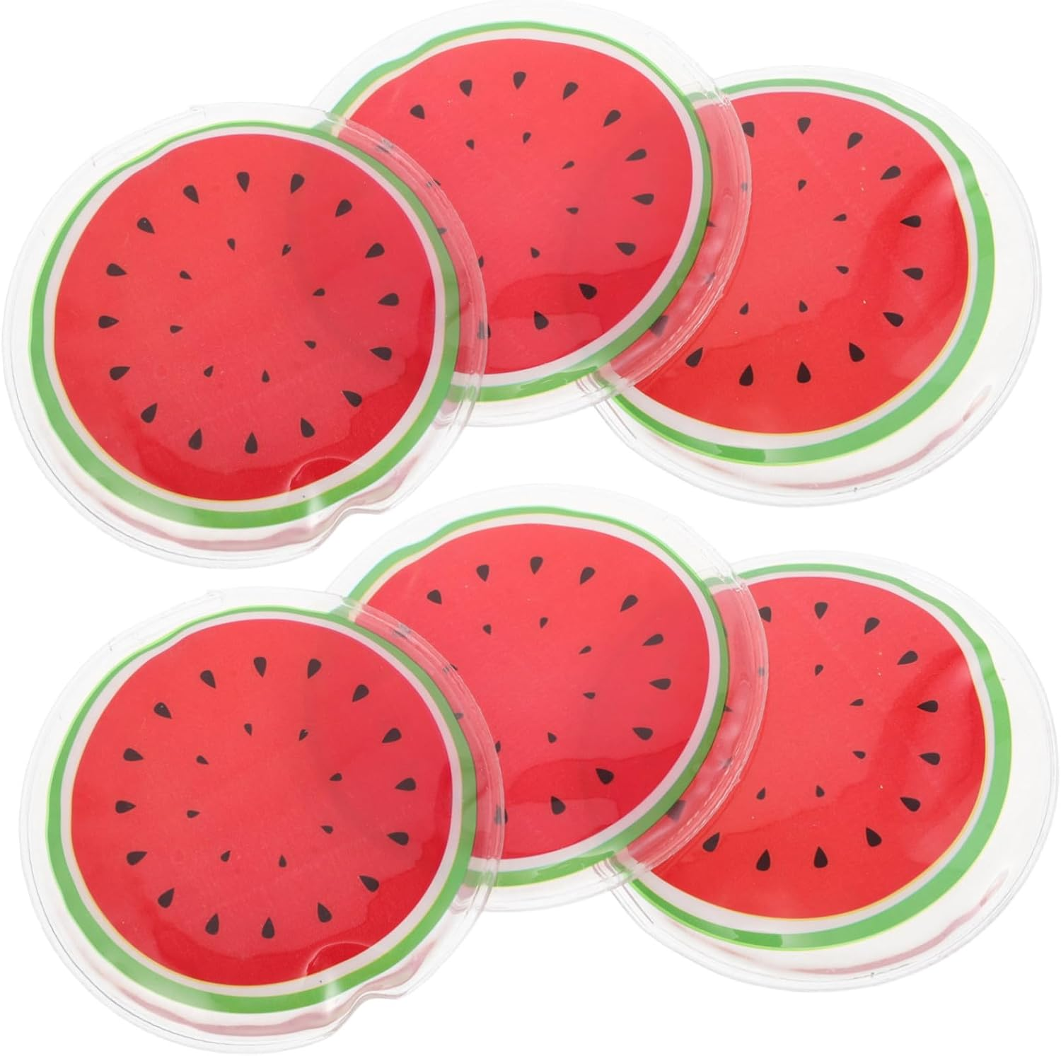 CIMAXIC 6Pcs Face Ice Packs Cooling Eye Patches Cold Compress for Reusable Gel Eye Pads Dryness and Strain with Fruit Pattern image number 4