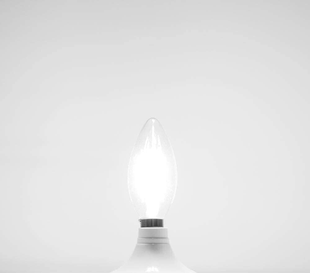 Ledlabs 1/10 Pack Dimmable Bent Tip LED Light Bulb - 6W E14 Base, 6000K Cool White, LED Candelabra Bulb for Decoration, Chandeliers, Ceiling Fans & Sconces (1) image number 6