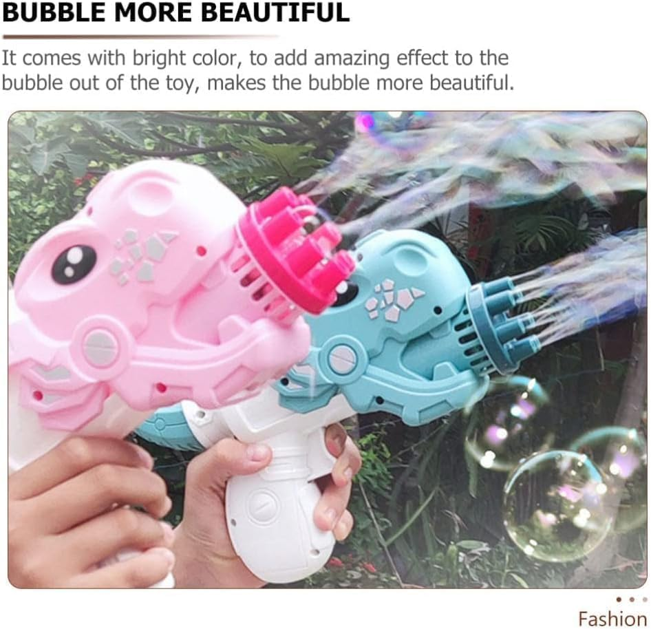 Automatic Bubble Maker for Kids - Indoor and Outdoor Party Toy (Dinosaur Bubble Gun) image number 4