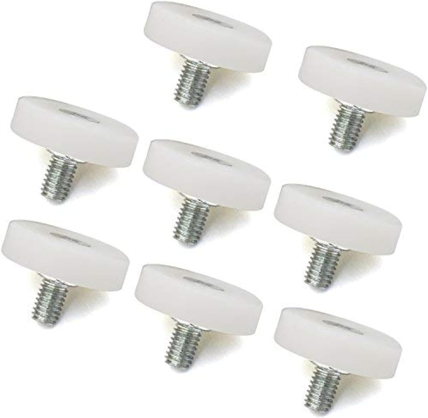 8Pcs Bearing Nylon Small Pulley Drawer - Plastic and Iron Sheet Cabinet Positioning Roller for File Cabinet (19Mm) image number 2