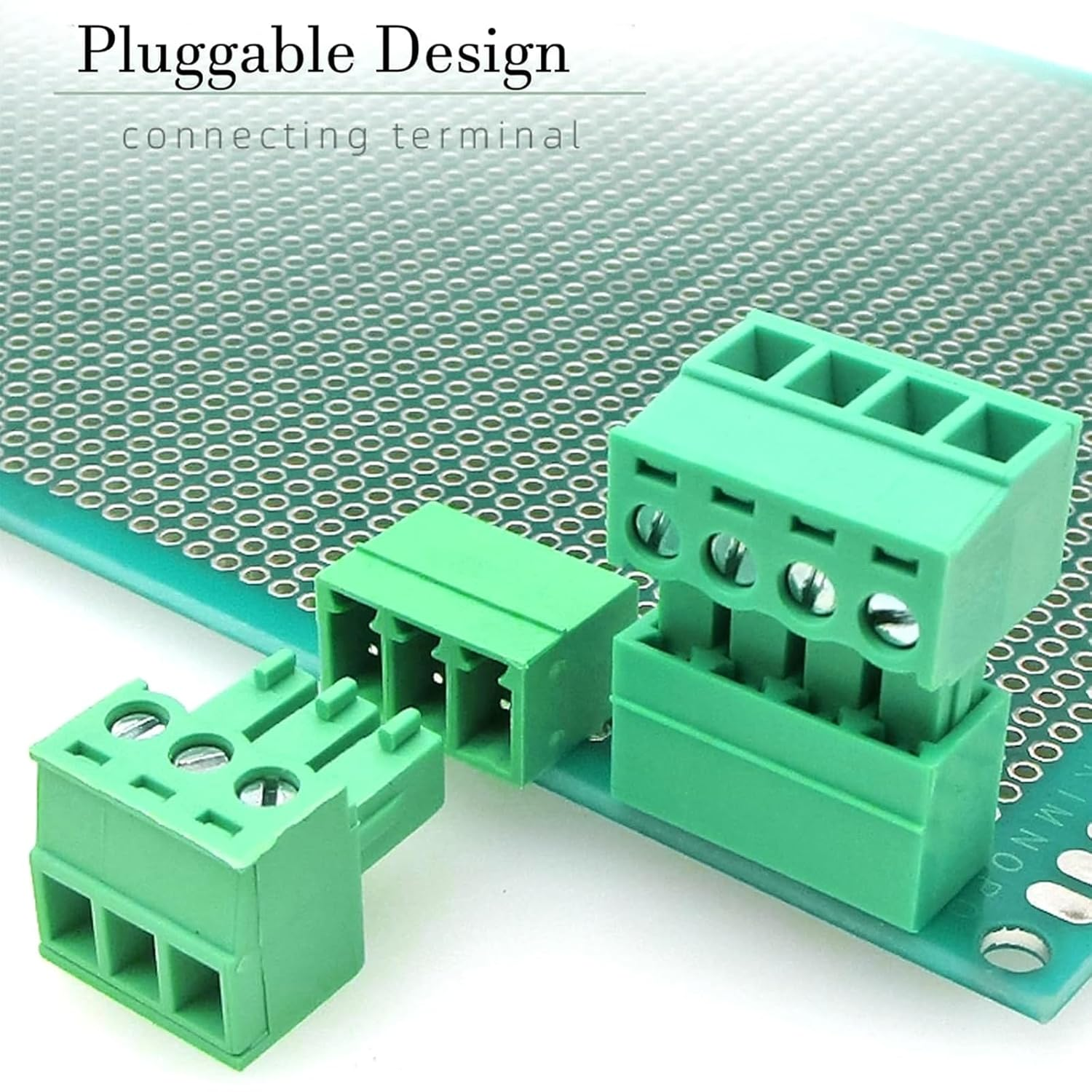 Zalizr 10 PCS 3-Pin PCB Screw Terminal Block Connectors, 5.08 MM Pitch Pluggable Male Plug and Female Socket for 24-12 AWG Wiring image number 2