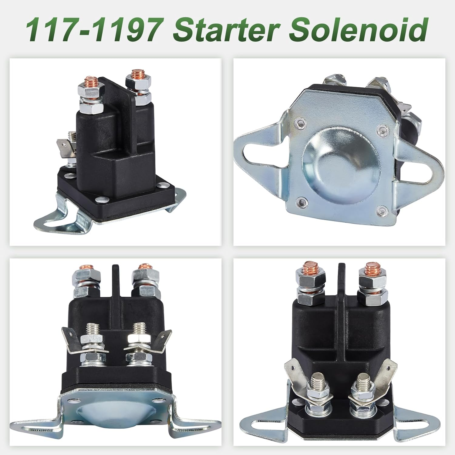 117-1197 Starter Solenoid Compatible with Toro Timecutter Ss5000 Z4200 Ss4225 Ss4235 Zero Turn Lawn Mower Parts 12V 4 Terminal DC image number 4