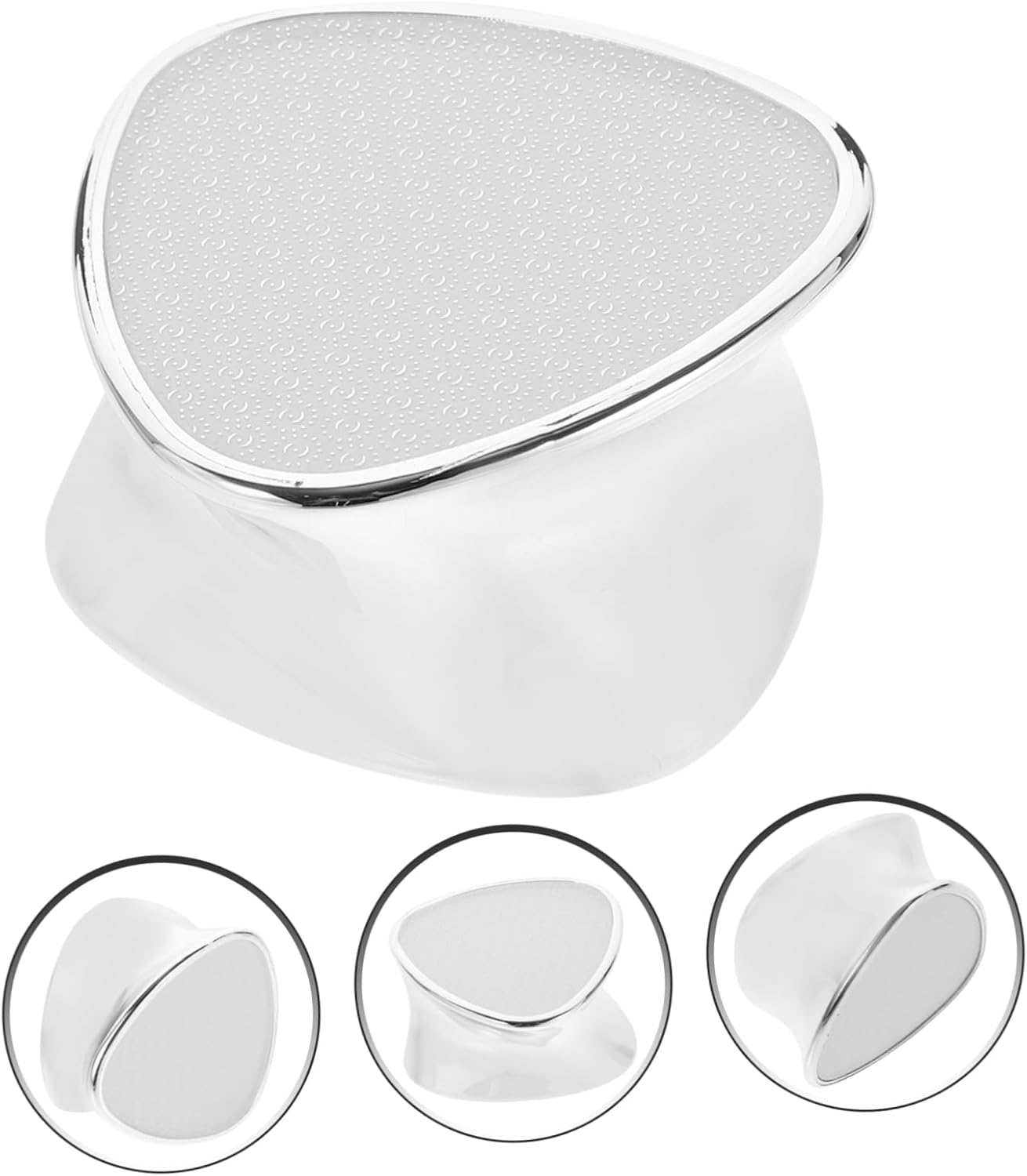 SHERCHPRY Dual Sided Foot Scrubber Pedicure Exfoliator Tool for Callus and Dead Skin Removal Abs Material Easy to Use Double Sided Design for Healthy Smooth Feet Care image number 5