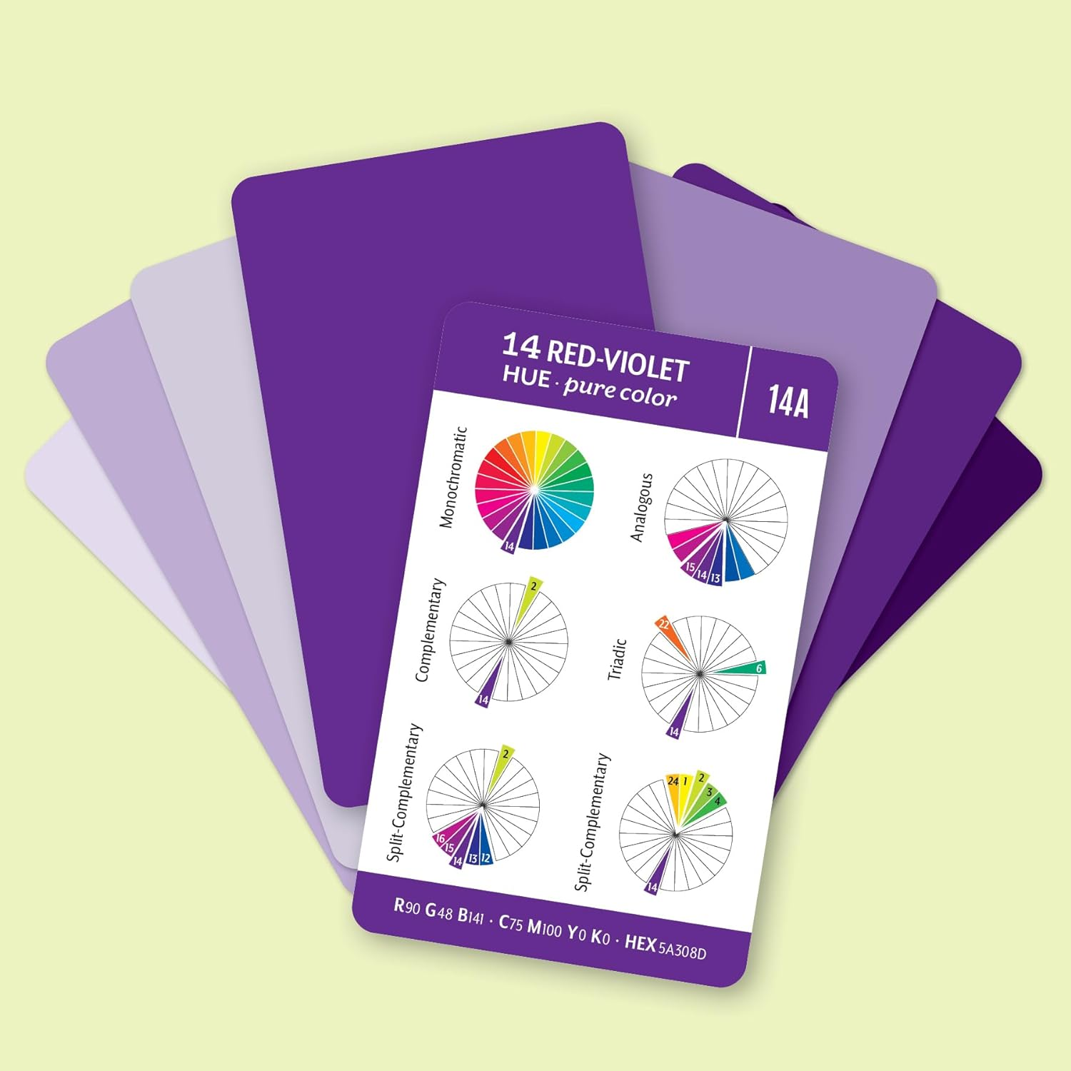 Essential Color Card Deck: Break Out the Color Wheel with 200 Cards to Mix, Match & Plan! Includes Hues, Tints, Tones, Shades & Values image number 1