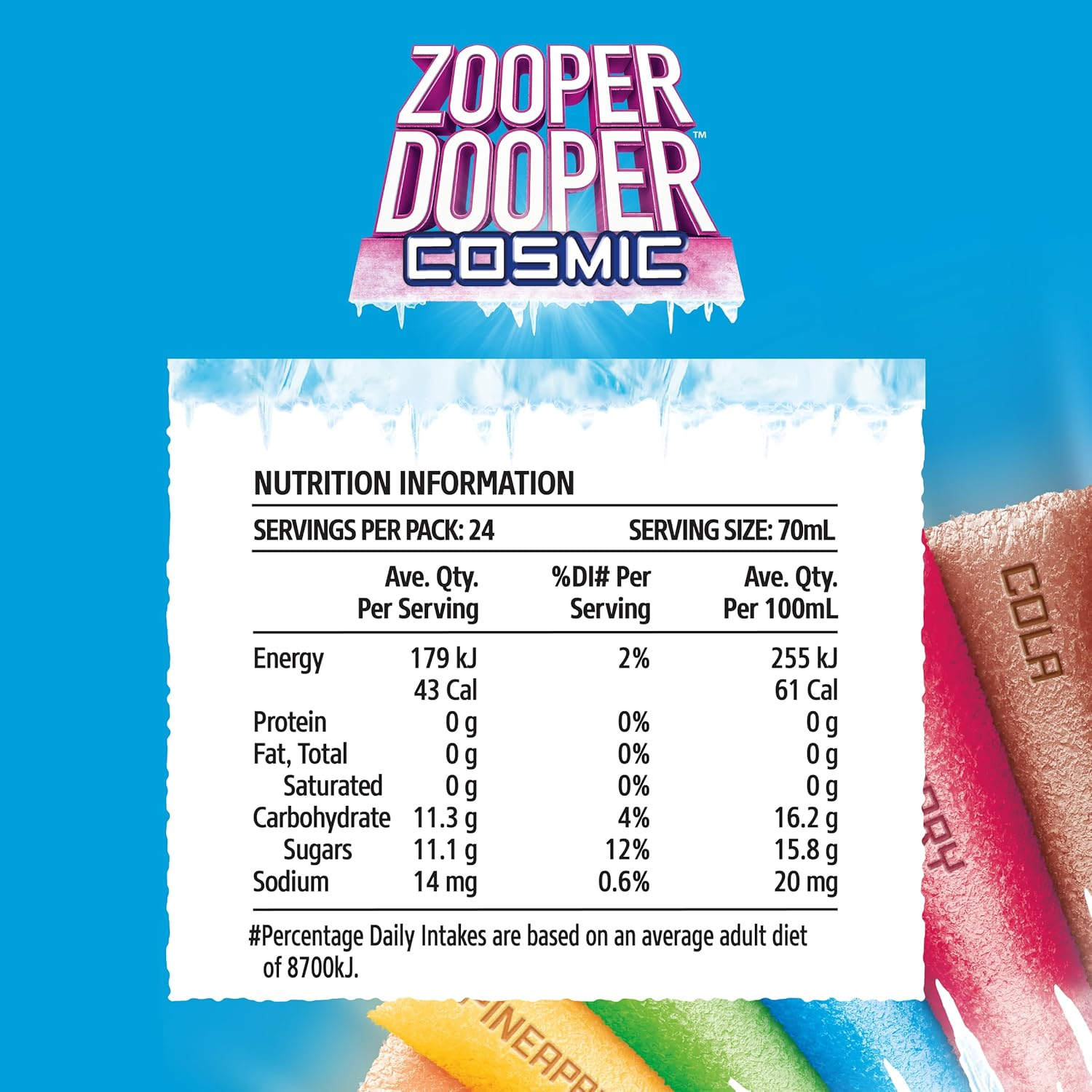 Zooper Dooper Multi Mixed 70 Ml (Pack of 24) image number 1
