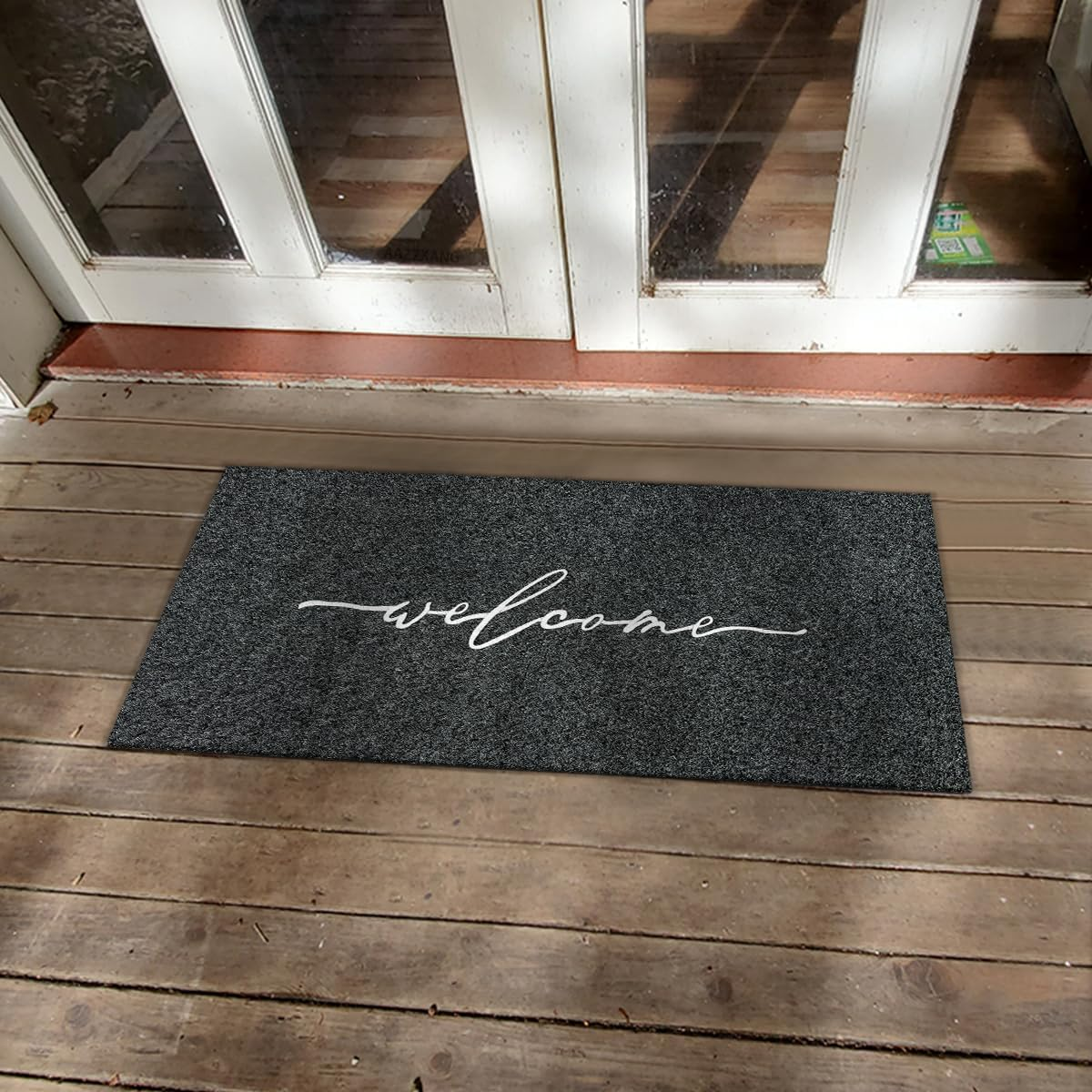 AAZZKANG Extra Large Doormat 120 X 45 Cm Outdoor Welcome Rug with Durable Non Slip Rubber Backing Ultra Absorb Mud Front Door Mat for Entryway,High Traffic Areas image number 1