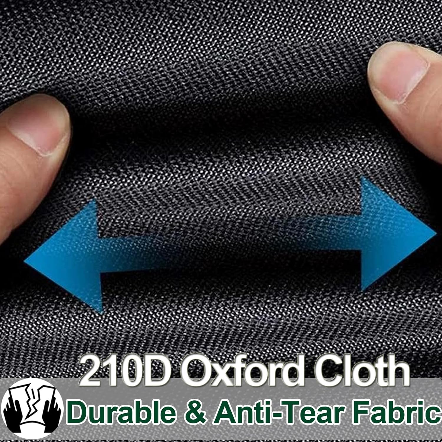 Outdoor BBQ Cover, 81Cm Waterproof Barbecue Grill Covers, Weather & Fade Resistant Gas Grill Protector, 210D Oxford, BBQ Grill Cover for Weber Q100 Q1000 Q200 Q2000, Black image number 5