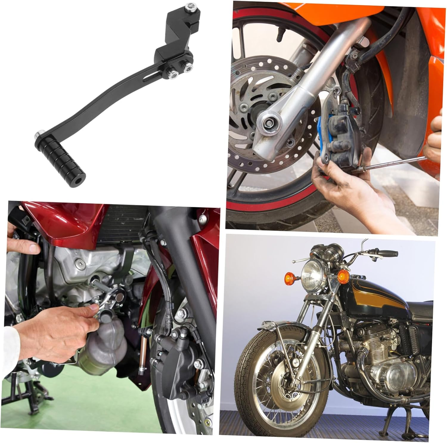 Anneome Motorcycle Gear Lever Motorbike Shifter Dirtbike Shifter Motorcycle Accessories Brake Handle Motorcycle Shifter Accessories for Motorcycles Dirt Bike Gear Black Aluminum Alloy