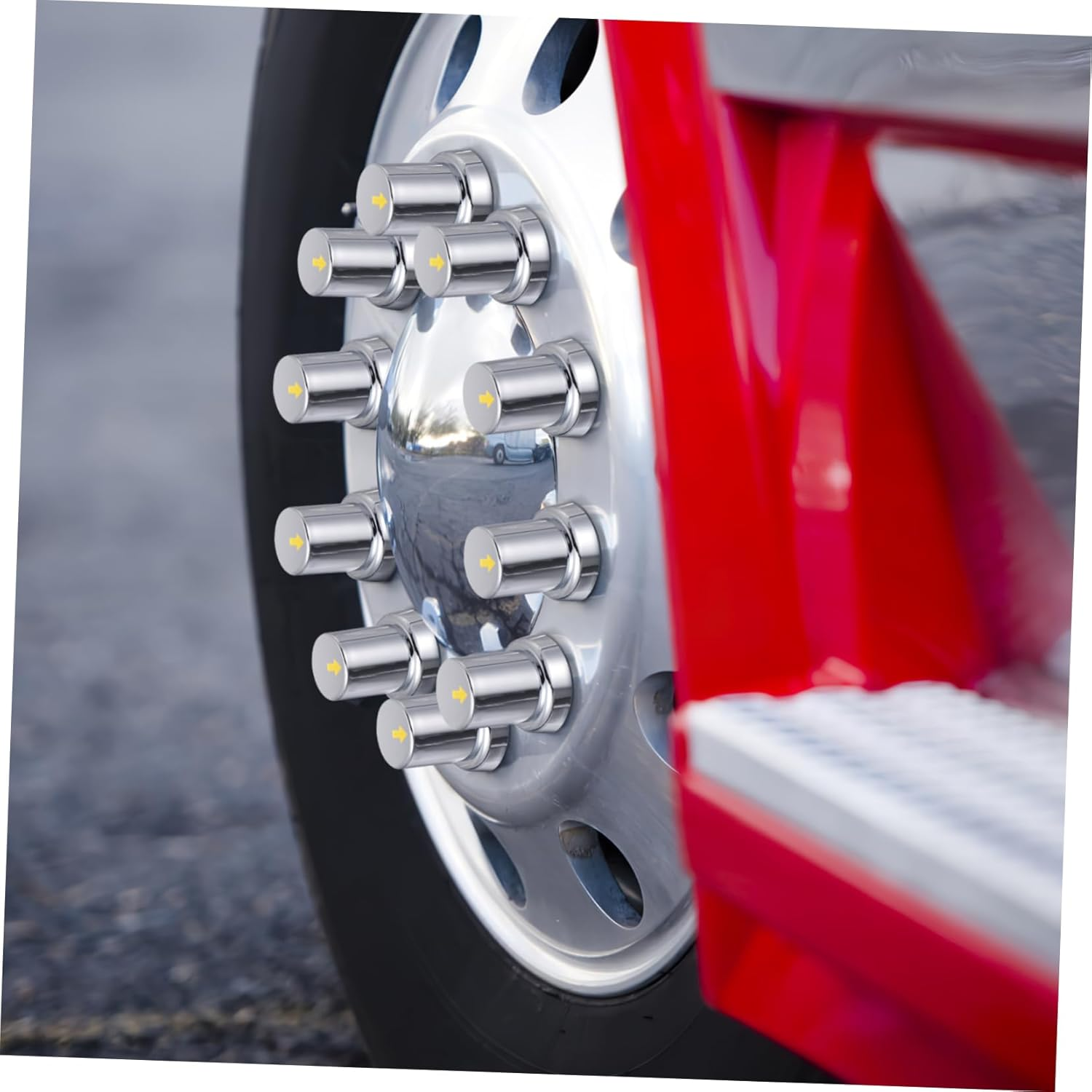 BUGUUYO 20Pcs Wheel Nut for Trucks and Trailers Lug Nut Dust Caps Resistant Automotive Exterior Accessories image number 4