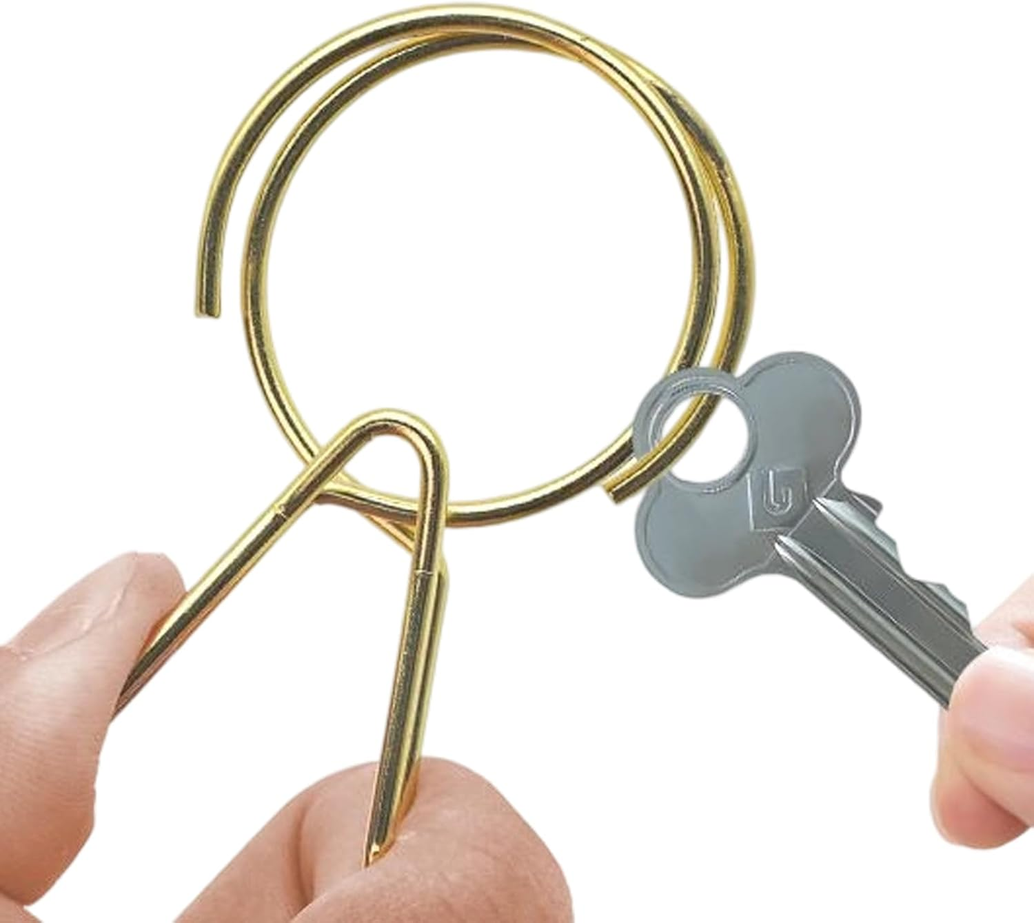 Pocket Clip - Quick and Easy Access Holder to Keys - Metal Ring Secure Hook for Home Car Travel Work Belt Security Pants Wallet Women Purse Pocket image number 2