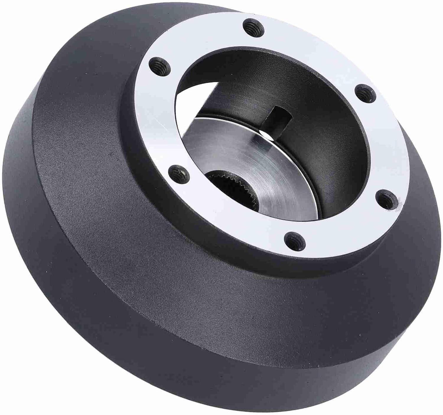 Steering Wheel Short Hub Adapter 6-Bolt Metal Replacement for Accord 2003-2012, CR-V, Fit, TL RSX - Racing Style Quick Release Compatible Hub image number 4