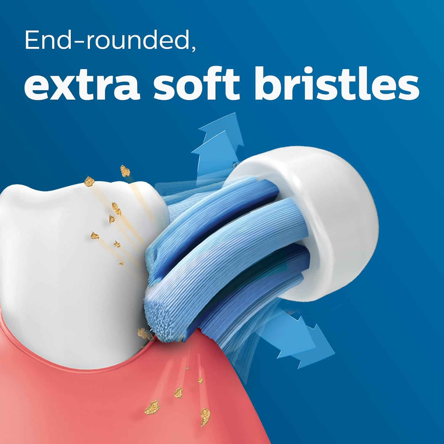 Philips Sonicare Optimal Gum Care Replacement Toothbrush Heads, Brushsync&trade; Technology, White 4-Pk, AMZ Exclusive, HX9034/65 image number 5