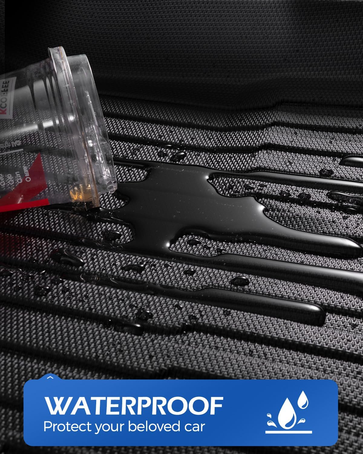 Floor Mats for Ram 2019-2024 2025: Custom Fit for Dodge Ram 2500/3500 Crew Cab & Mega Cab Front Row Bench Seat 2-Piece Set, All Weather TPE Car Carpet Liners, Heavy Duty Anti-Slip Truck Accessories image number 2