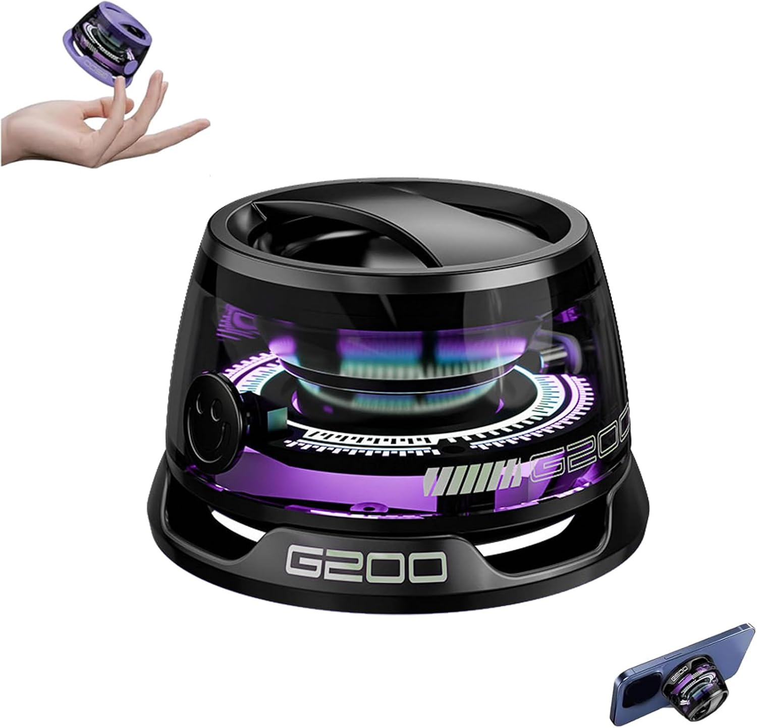 Magbeat Bluetooth Speaker, Mag Beat Bluetooth Speaker, Magbeat Portable Speaker with Magnet, Multifunctional Magnetic Bluetooth Speaker, Wireless Portable Bluetooh Speaker (Orange)