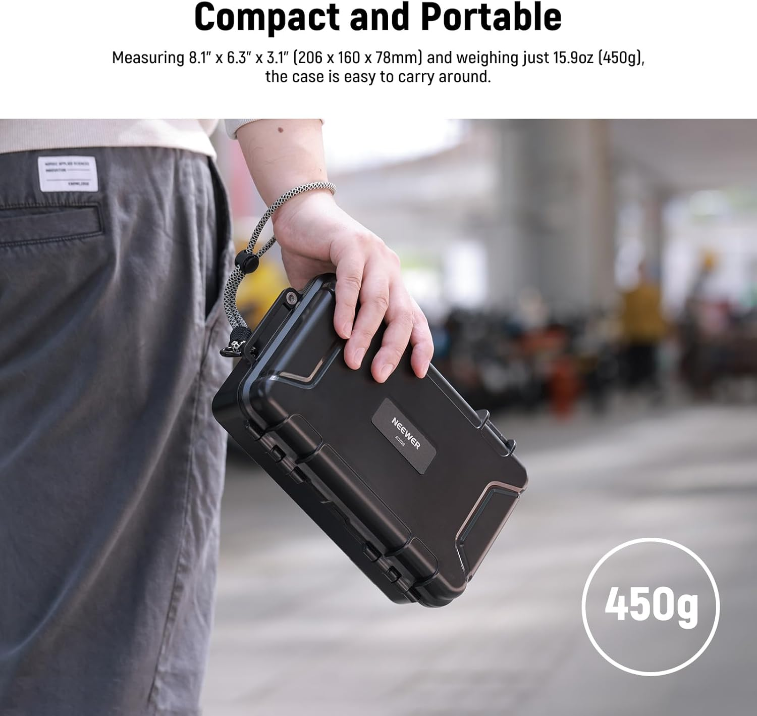 NEEWER Hard Case Compatible with DJI Osmo Pocket 3 & Creator Combo Accessories, IP67 Waterproof Dustproof Shockproof Portable Travel Storage Case with Custom Foam Inserts & 17 Slots, AC022 image number 4