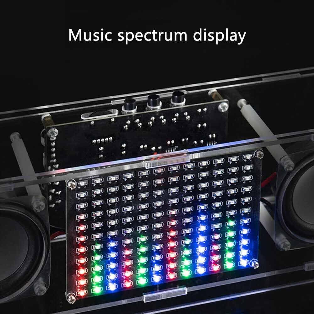 DIY Electronics Kit LED Bluetooth Speaker, Build Your Own Portable Bluetooth Speaker,Led Music Spectrum Electronic Soldering Electronic Kit (Without Shell) image number 4