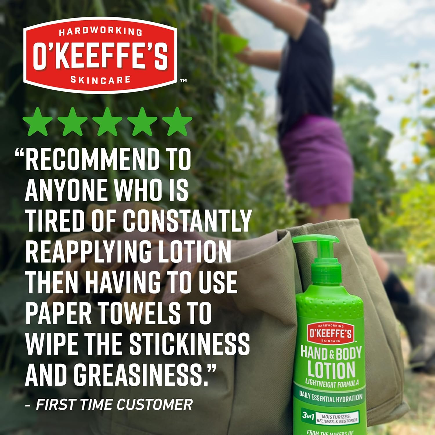 O'Keeffe'S Working Hands Hand and Body Lotion, 12Oz Pump (Pack of 1) - Heals and Relieves Extremely Dry Skin image number 2