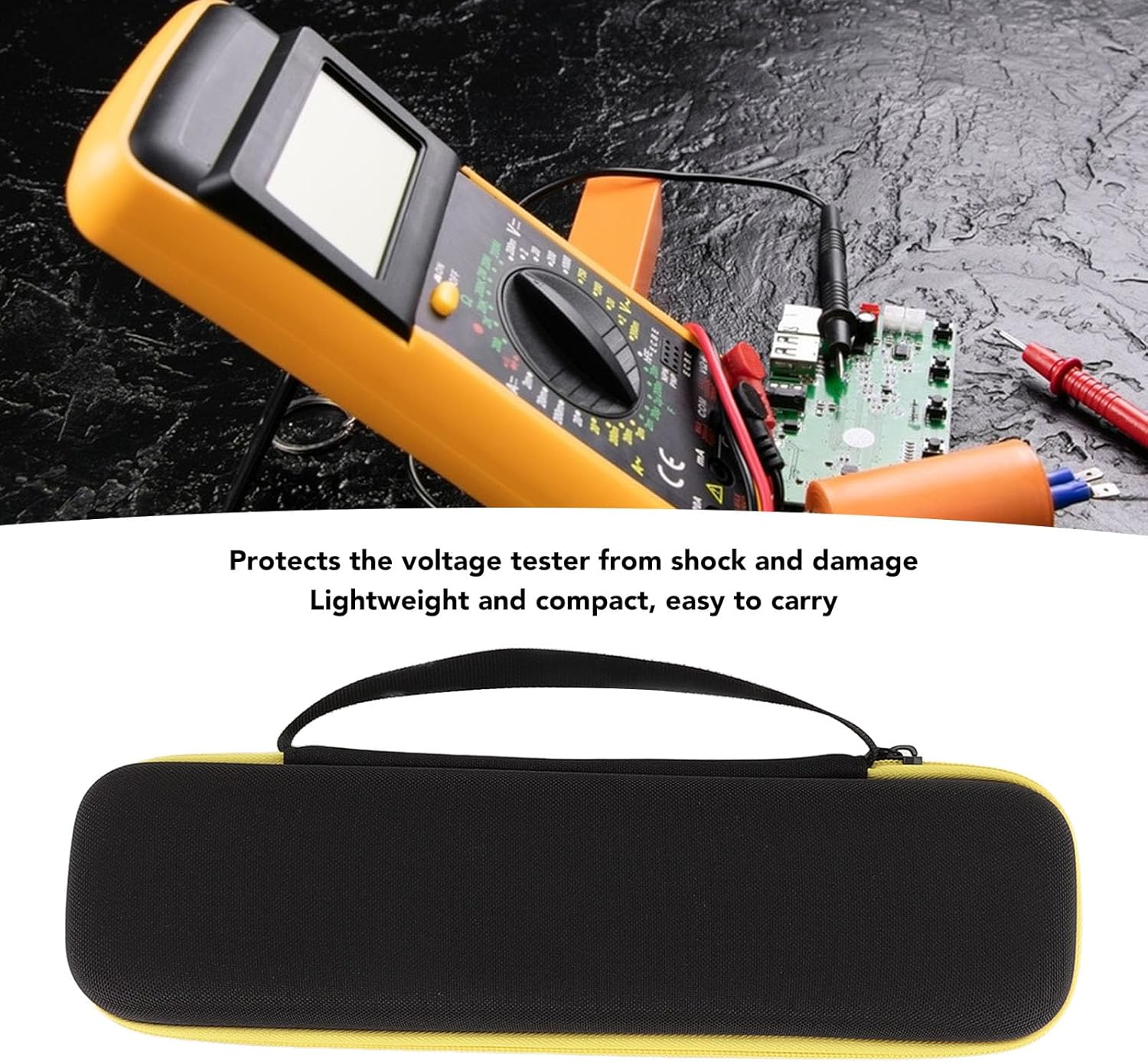 Carrying Case for T5‑600 T5‑1000 T 6‑600 T 6‑1000 Electrical Voltage, Continuity and Current Tester, Hard Carry Travel Case, EVA Waterproof Shockproof Organizer Holder, Black image number 1