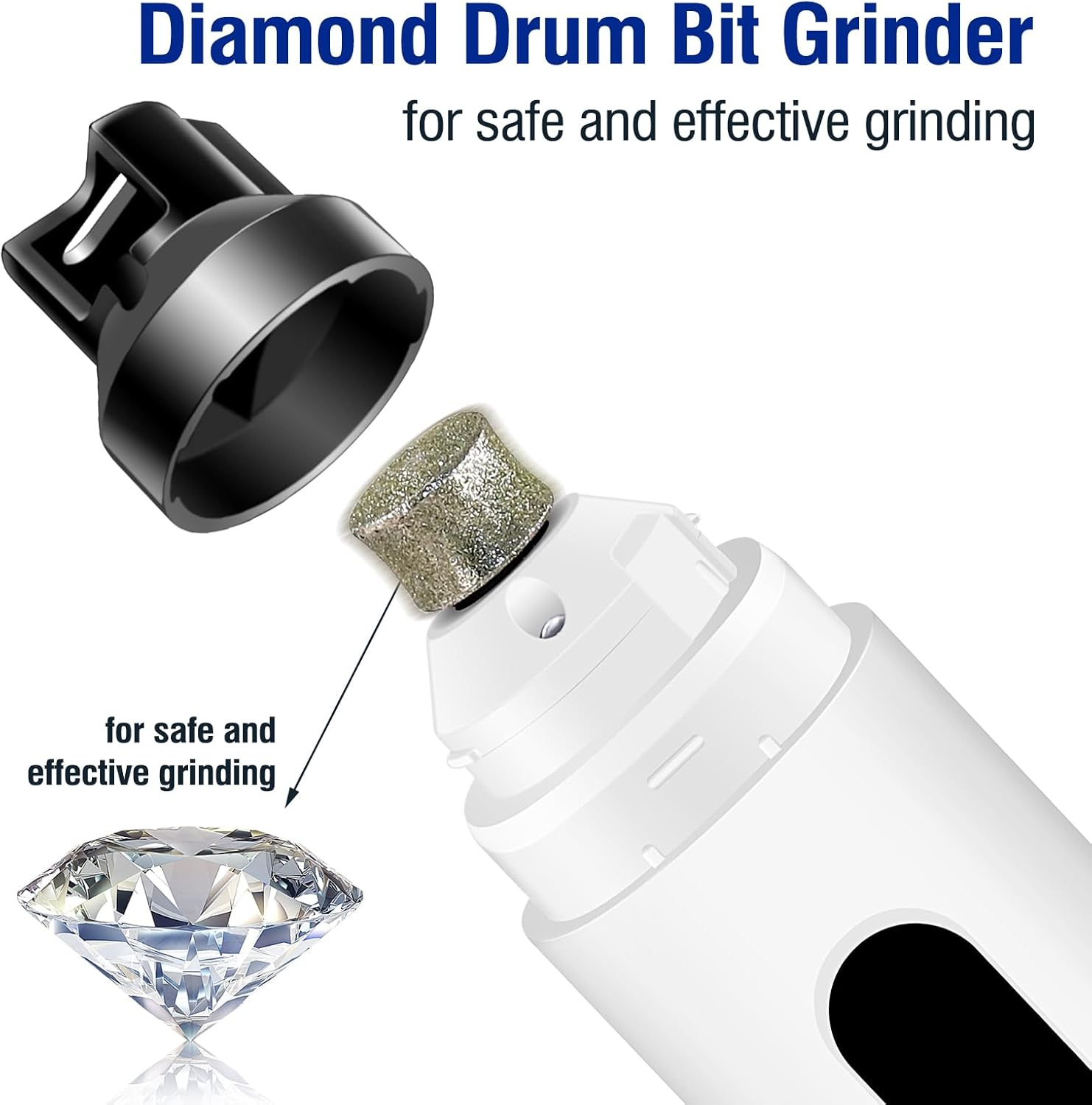 TZL Dog Nail Grinder,5-Speed and Led Display,Rechargeable Nail Trimmers,Quiet and Low Vibration Dog Nail Clippers,3 Ports for Large Medium Small Dogs Cats image number 3