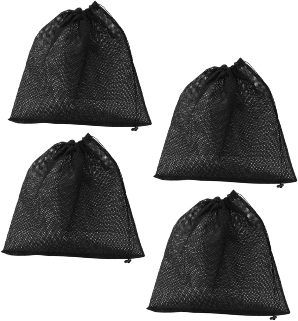 NUOBESTY 4Pcs Pump Filter Bags with Drawstring Mesh Pool Vacuum Filter Pouches for Aquarium and Outdoor Water Pumps Prevent Debris Damage and Clogging Easy to Use and Protect Equipment image number 3