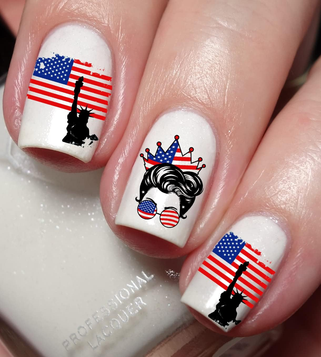USA Independence Day 4Th July Nail Art Decal Sticker image number 1