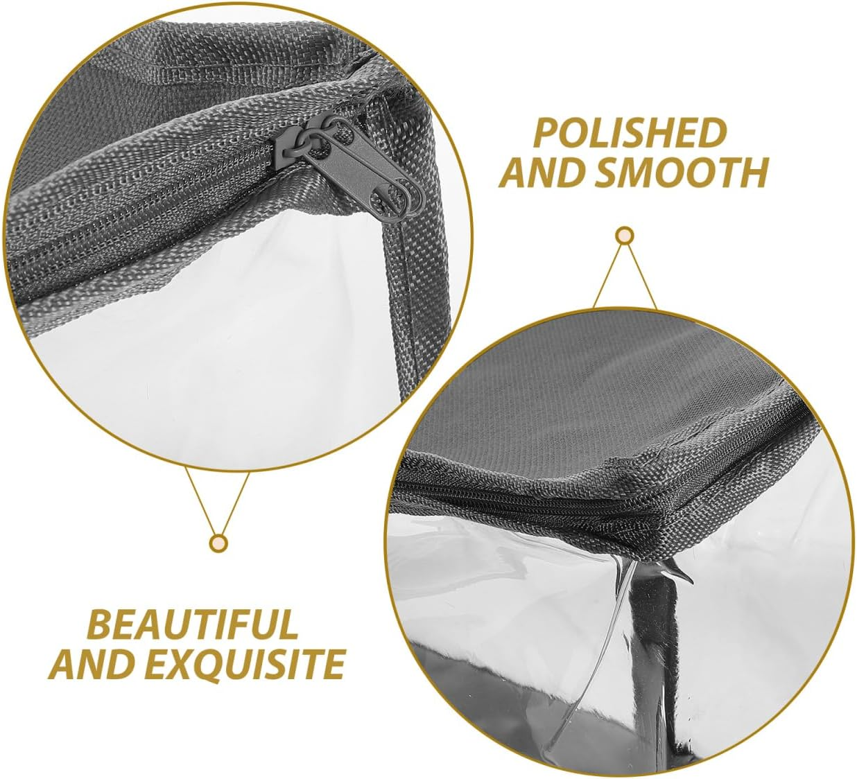 Tofficu Foldable Book Storage Box Clear Zippered Organizer for Dormitory and Classroom Use Transparent Waterproof Container for Books Clothes Toys