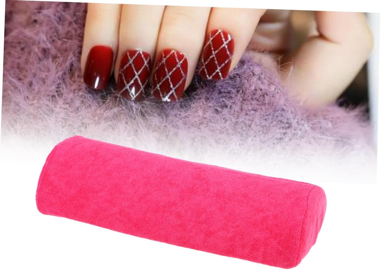 BELLIFFY Comfortable Nail Art Practice Hand Wrist Pillow Manicure Cushion Pad for Salon Light Purple image number 3