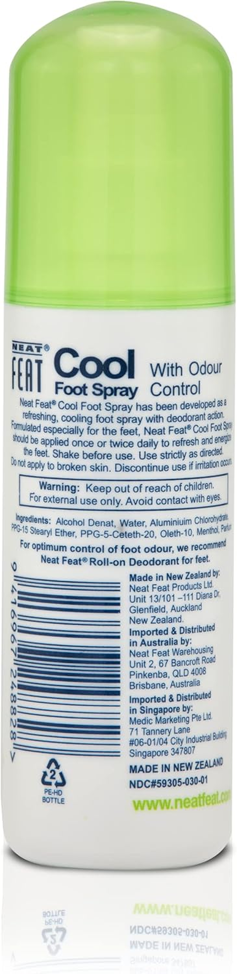 Neat Feat Cool Foot Spray 125 Ml, Green