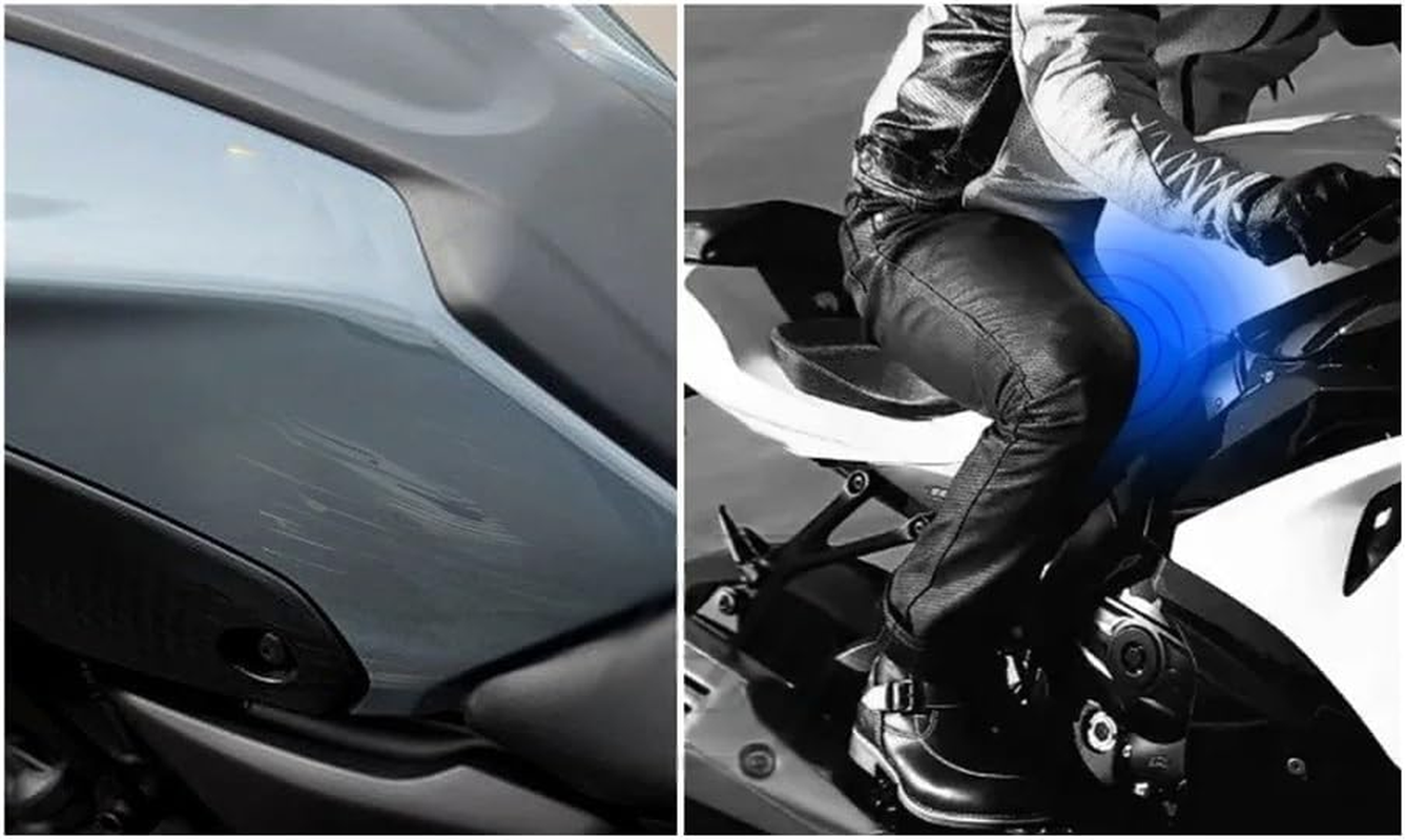 Motorcycle Tank Pad Sticker Motorcycle Side Tank Pad Protection Knee Grip Anti-Slip for GSXR600 GSXR750 GSX-R 600 750 2011-2016 Accessories - White image number 4