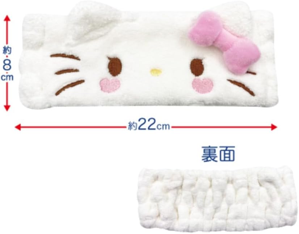 Hatayama Shoji 34201618 Hello Kitty Hair Band, Lovely Ribbon, H 3.1 X W 8.7 Inches (8 X 22 Cm) image number 2