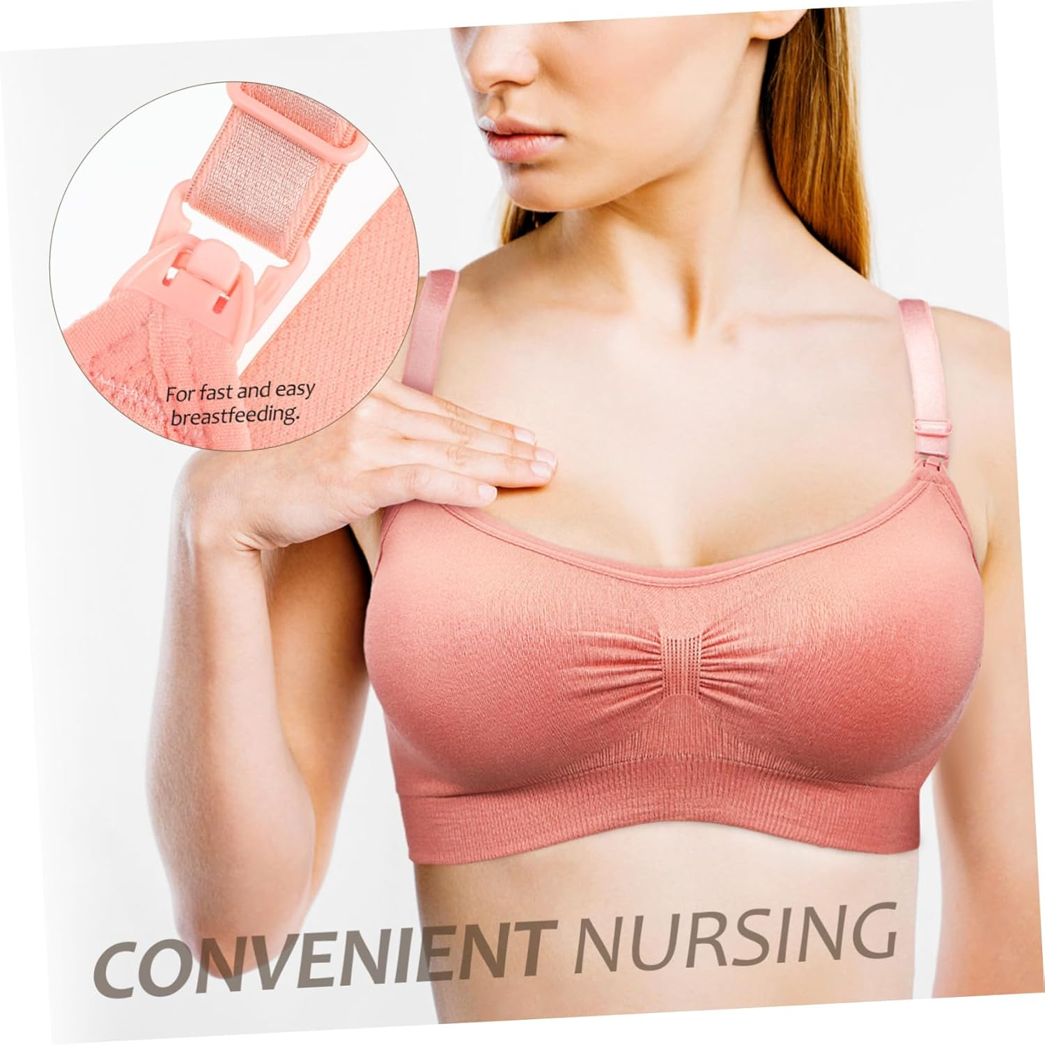 FRCOLOR 3Pcs Nursing Bras Breastfeeding Bras Maternity Nursing Bras Pregnancy Pumping Bras Extenders for Pregnant Women for Pregnancy image number 2