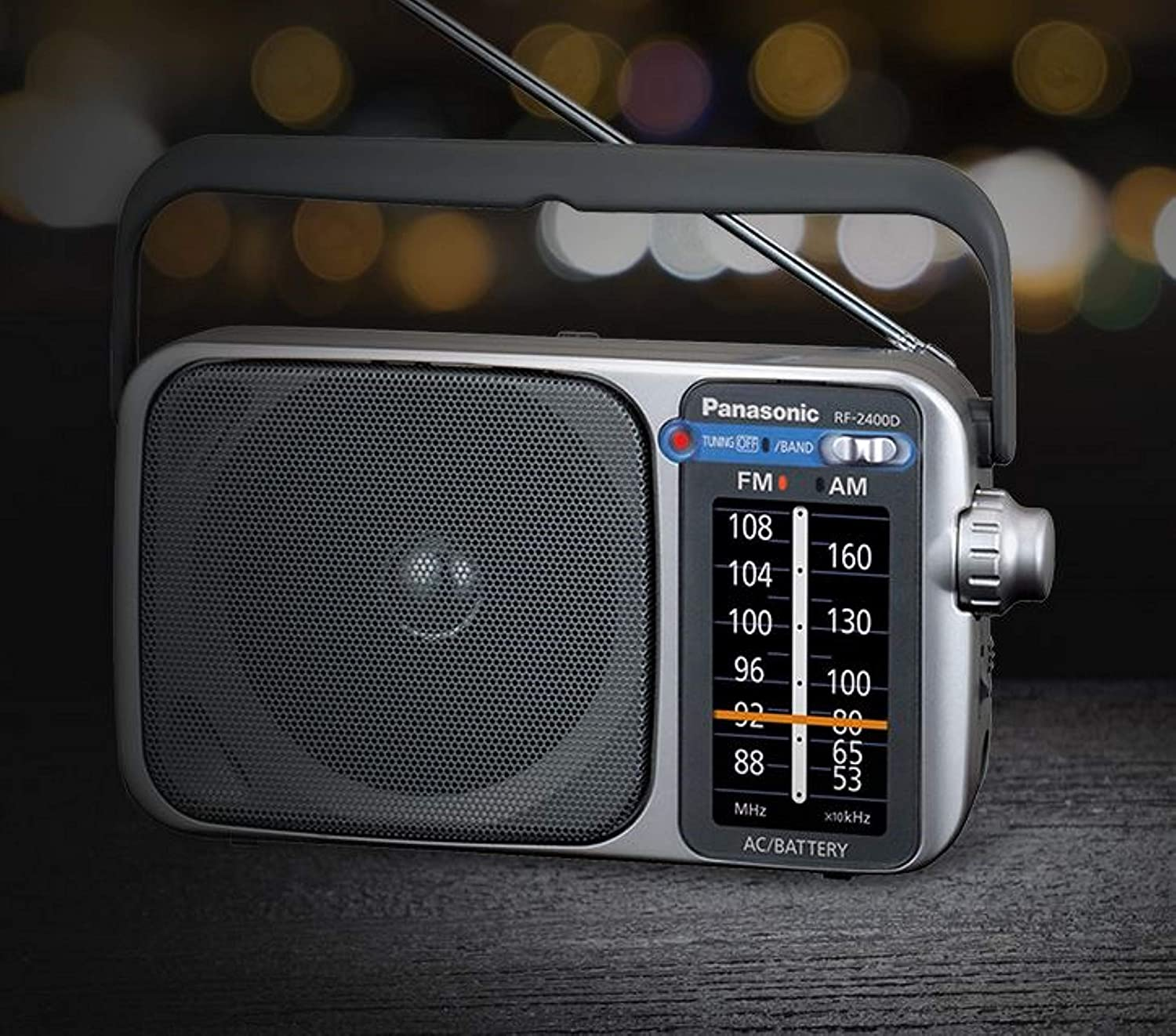 Panasonic Portable AM/FM Radio (RF-2400DGN-S) (Renewed) image number 2