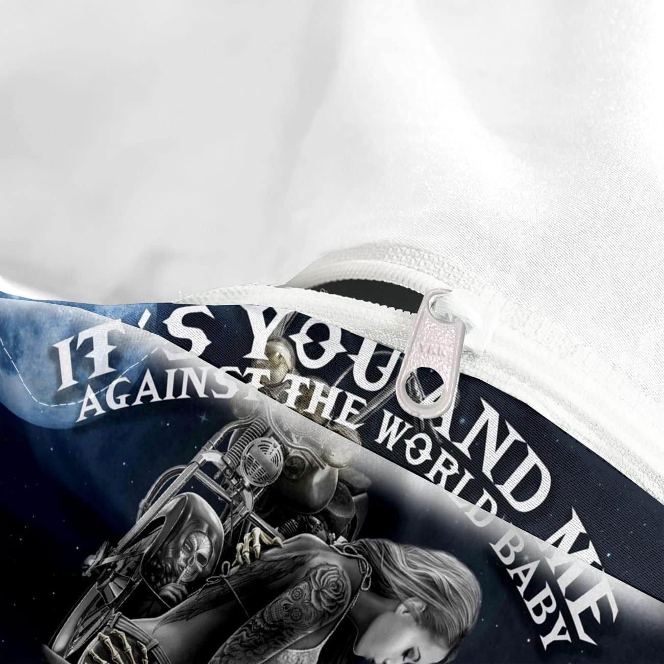 3 Piece Quilt Cover Set Queen Size Skull Dancing Bedding Set Blanket Black Style 3D Digital Printed Duvet Cover Set Home Decor 2 Pillow Cases with 1 Comforter Cover (210 * 210 Cm) (002) image number 1