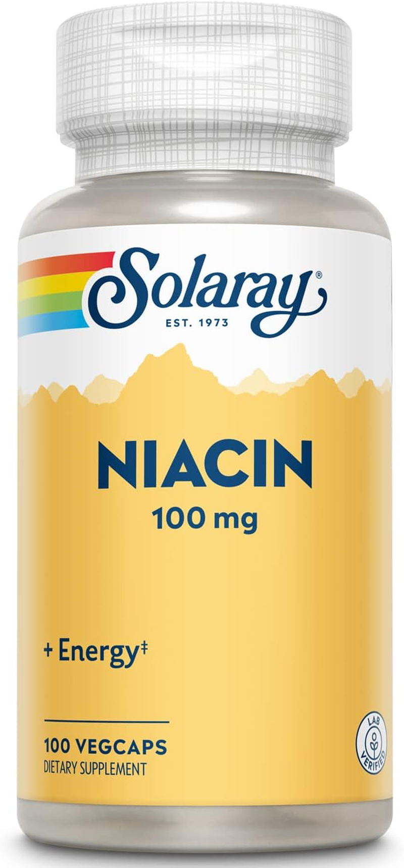 SOLARAY NIACIN 100 MG - 100 CAPSULES image number 2