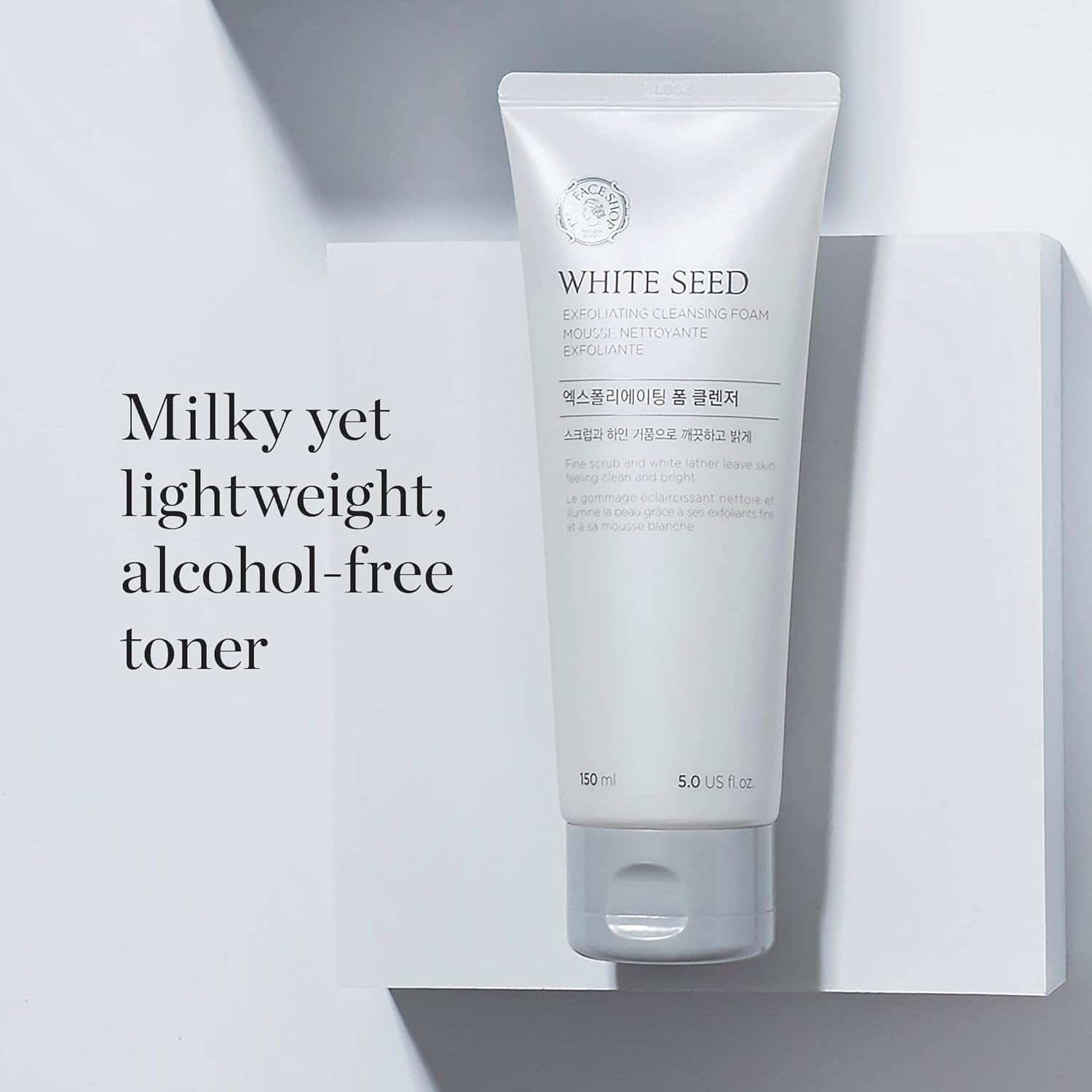 The Face Shop White Seed Exfoliating Cleansing Foam, image number 5