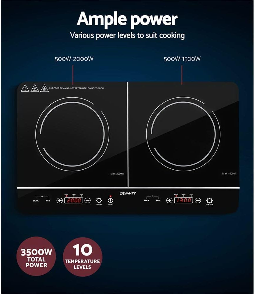 Induction Cooktop 60Cm Portable Cooker Electric Cooking Appliance Kitchen Gadget image number 4