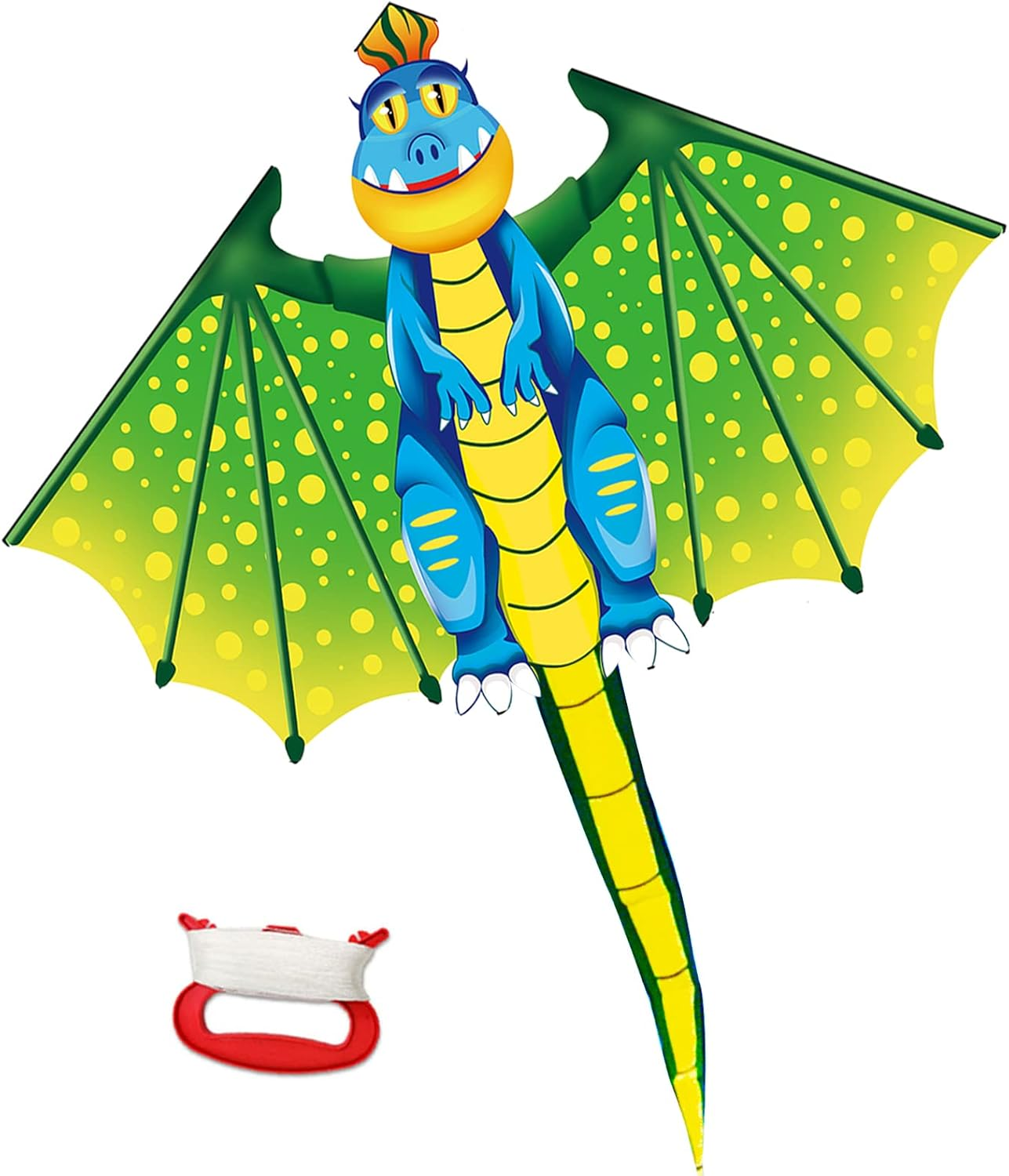Yongnkids Kites Dinosaur Dragon Delta Kite for Kids Children Boys Girls Adults Beginners the Beach Outdoor Games Easy to Fly image number 5