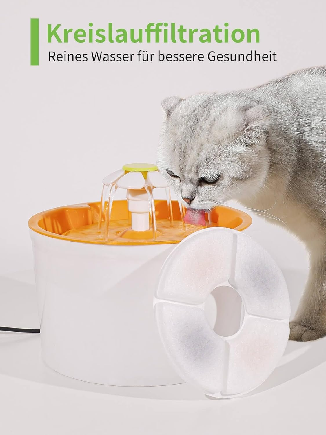 Star-Wood Cat Water Fountain Replacement Filter, 8 Filter Pack, Compatible with Most Cat Fountains and Pet Water Fountains, Activated Carbon Filter image number 5