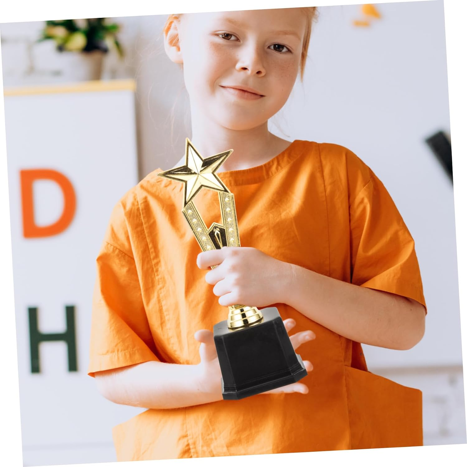 SUPVOX Pentagram Trophy Cup for Boys and Girls Educational Competition Award for Kindergarten Parties Events Encourages Positive Participation for Nameplate Game Prizes image number 4