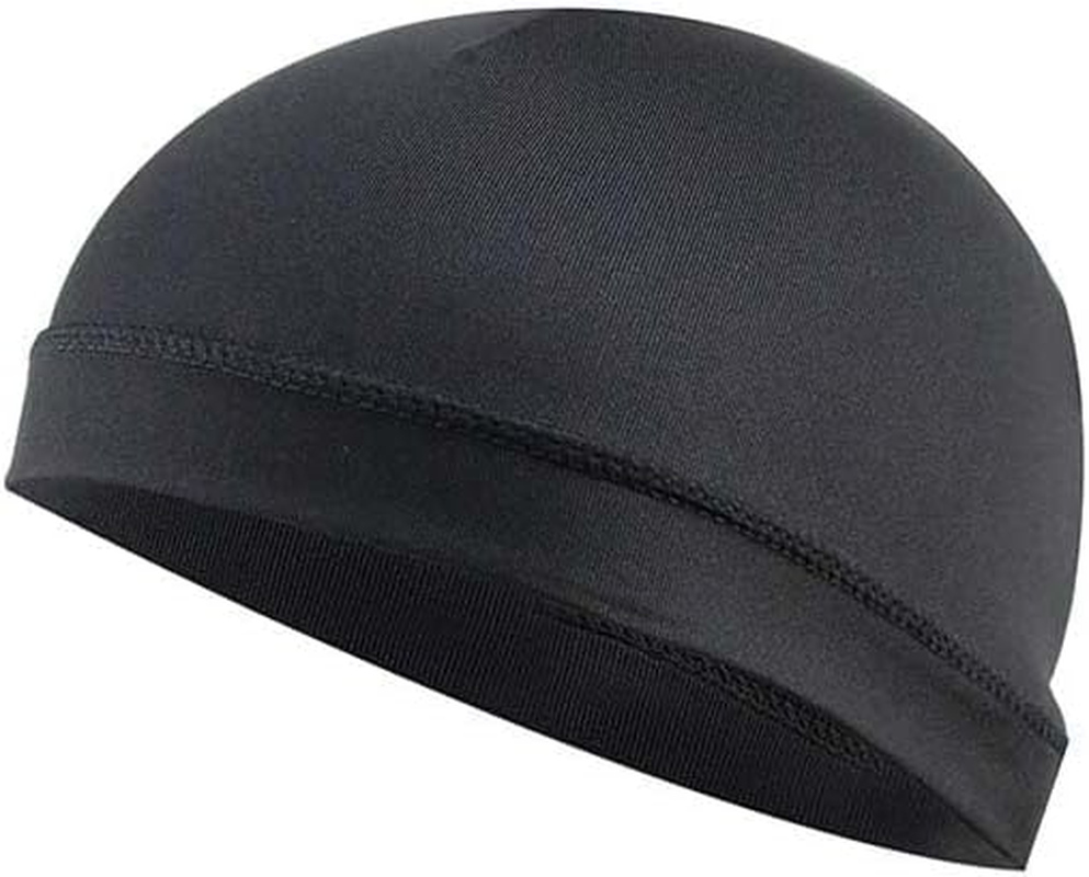 Cooling Skull Caps Summer Windproof Sun-Proof Breathable, Not Stuffy Running Beanie for Men Women Helmet Liner Black image number 1