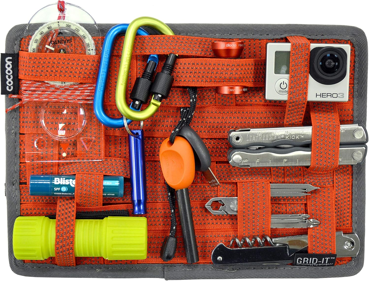 Cocoon CPG8RD GRID-IT!&reg; Organizer Medium 10.5" X 7.5" (Racing Red) - Black image number 3