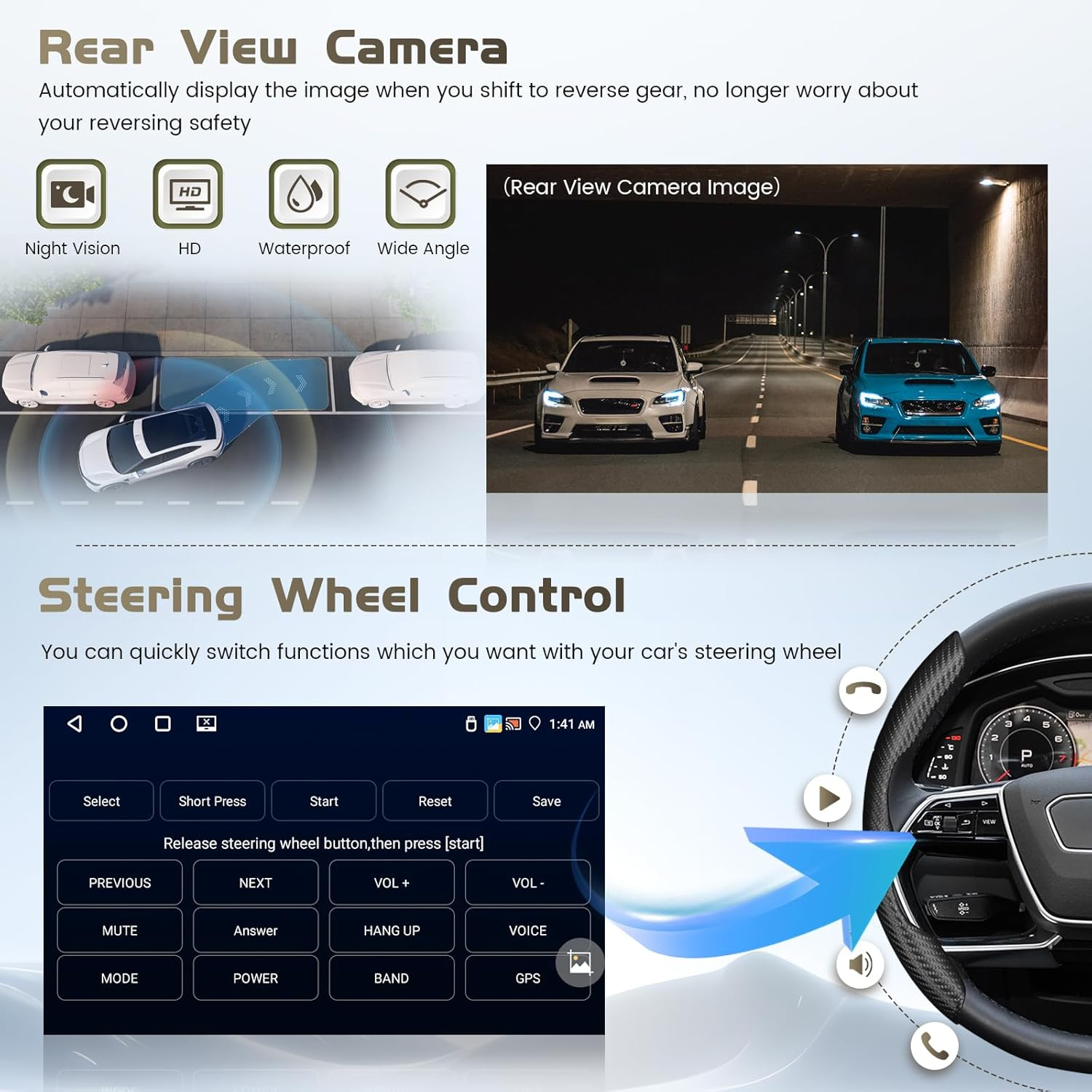 [Fit JBL] Android 15 Car Radio for Toyota Camry 2012 2013 2014, 10.1 Inch Capacitive HD Touch Screen for Camry Head Unit with Carplay Android Auto 5G Wifi GPS Bluetooth 5.0 1280 * 720 4+64G image number 1