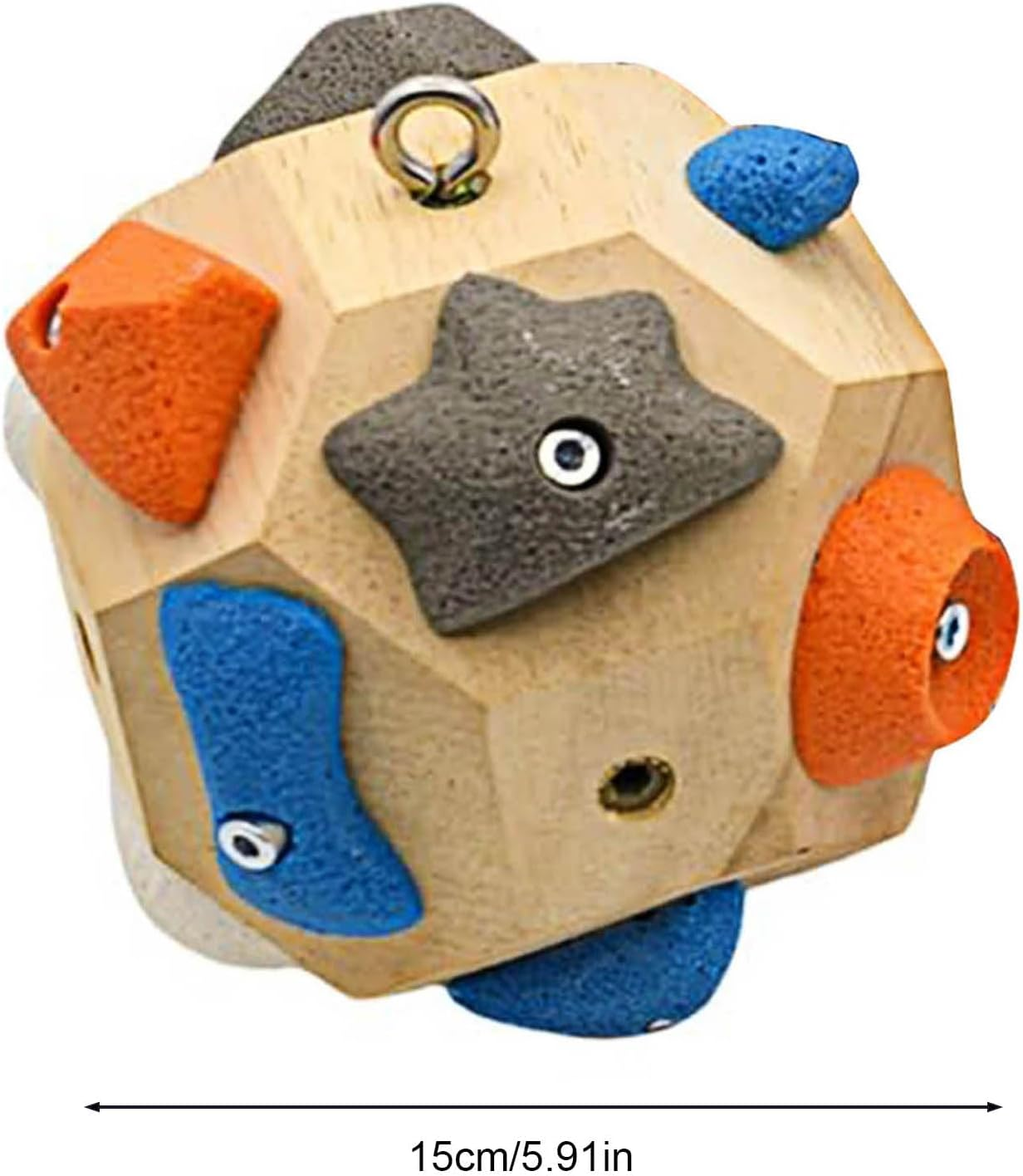 Handcrafted Boulder Block, Build Strength and Precision, Boulder Ball 3D Climbing Ball Rock Simulated Climbing Training Balls for Take It Out Anytime, Finger Strength Training image number 5