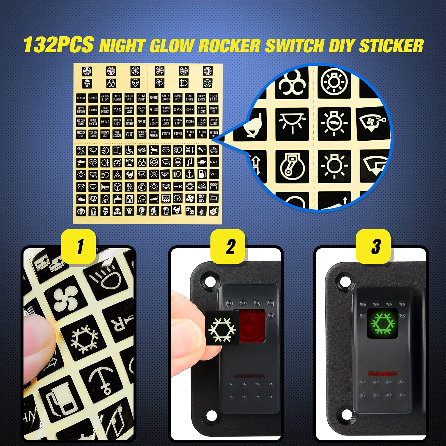 Nilight 2 Gang Rocker Switch Panel 12V 24V DC Red Switches Aluminum Panel 5Pin on off Prewired Toggle Switch Panel Waterproof for Cars Boats Atvs Utvs