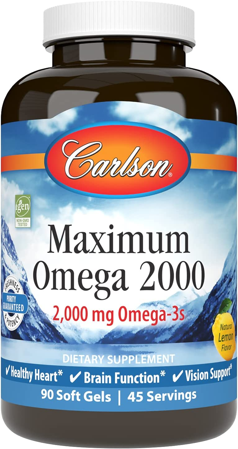 Carlson Labs - Maximum Omega 2000-90 Softgels image number 4