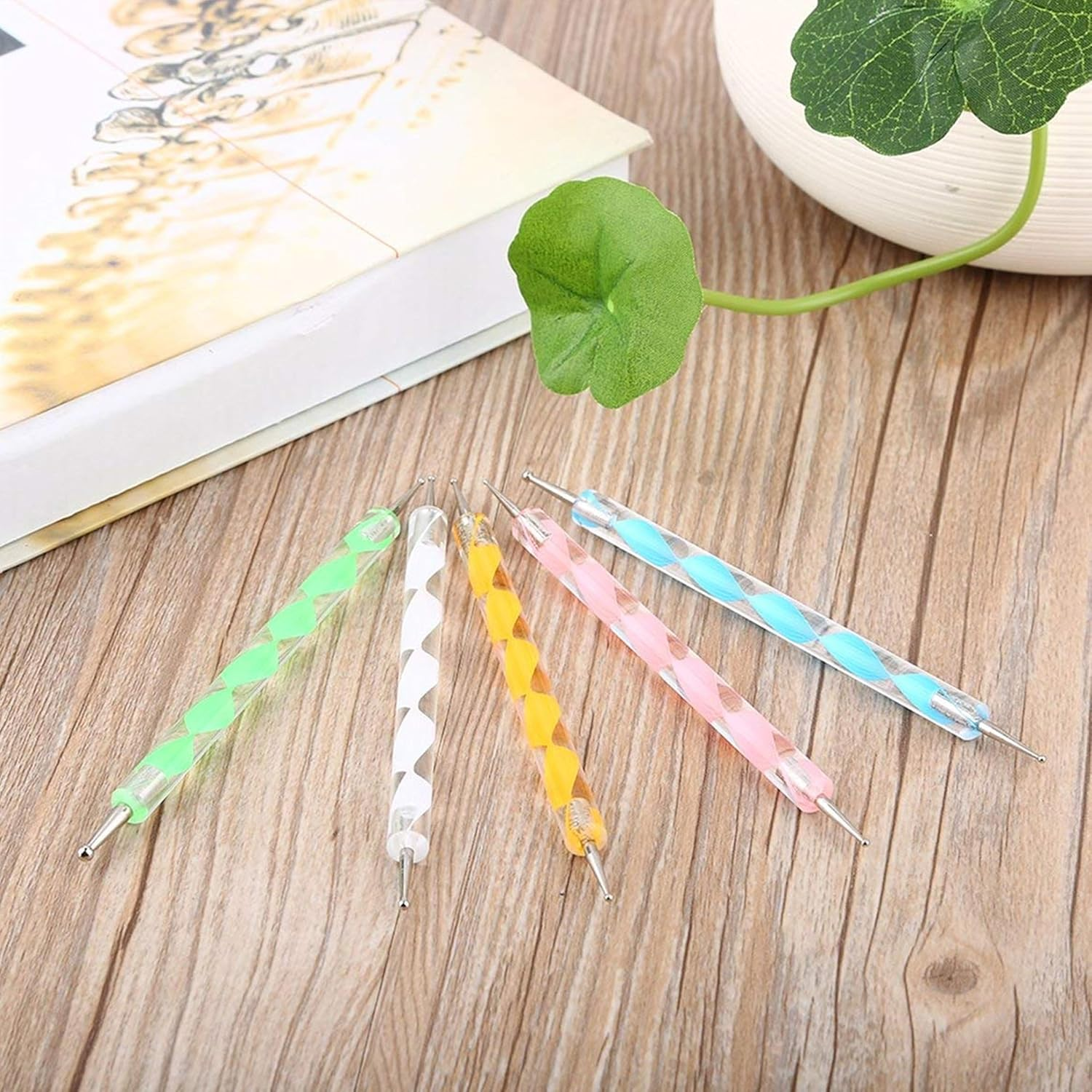 5 Nail Brush Set, Nail Art Brush, Nail Brush Set for Gel Nails, Professional Painting Pen for Gel Nails, UV Gel Nail Design image number 5