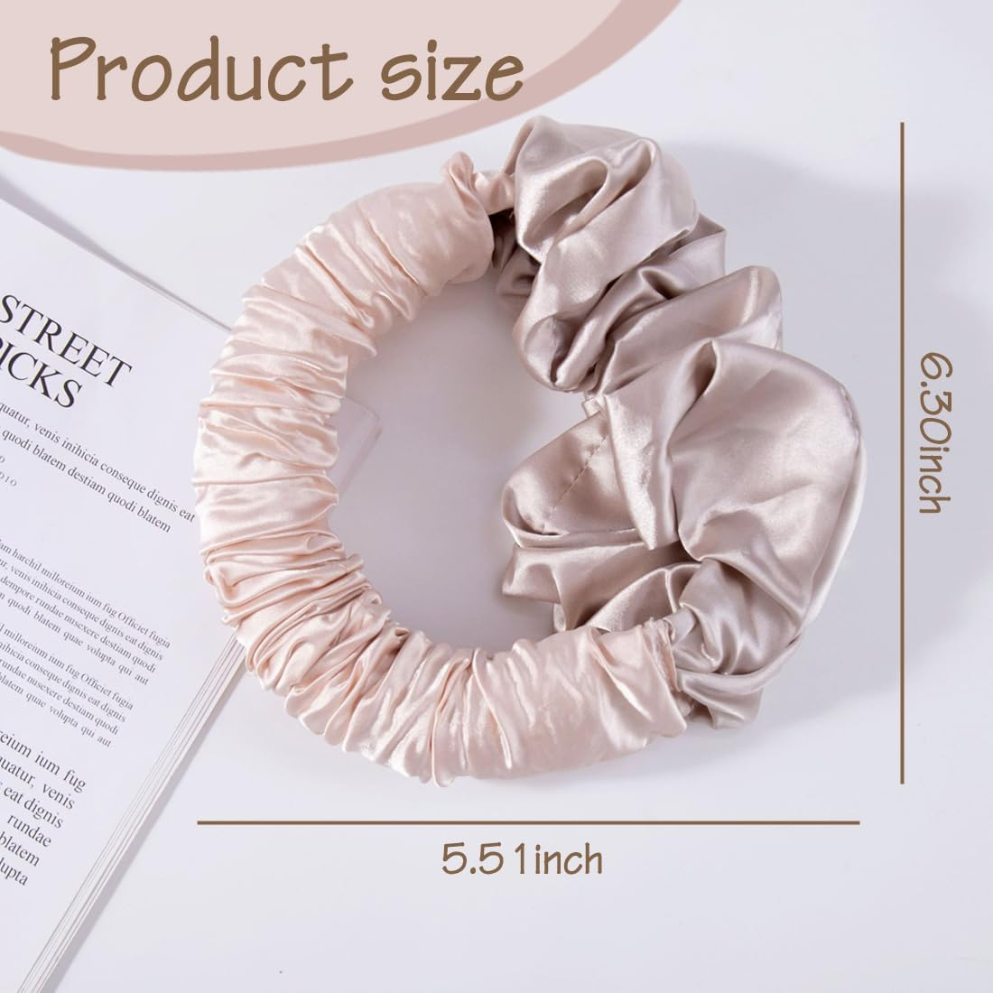 CATOR Heat-Free Hair Curler for Sleeping, No Heat Curls, Hair Band, Soft Sleep Binder, Scrunchie, Silk Curler for Long Hair Overnight Curlers image number 3